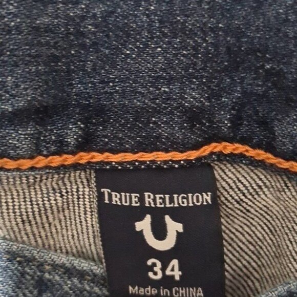 True‎ Religion Rocco Skinny Distressed Jeans Size 34 New - Picture 5 of 9